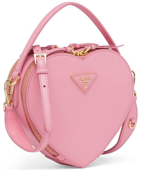 prada odette heart bag.|Prada odette heart handbags.